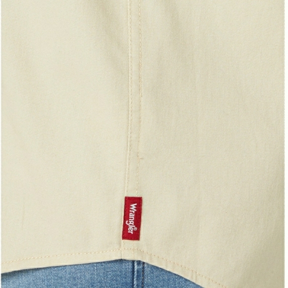 Wrangler Long Sleeve Solid Twill Shirt - Picture 4 of 6
